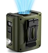 coldSky Portable Waist Fan, 10000mAh Rechargeable Belt fan with LED Display & 60H Runtime, 11000R...