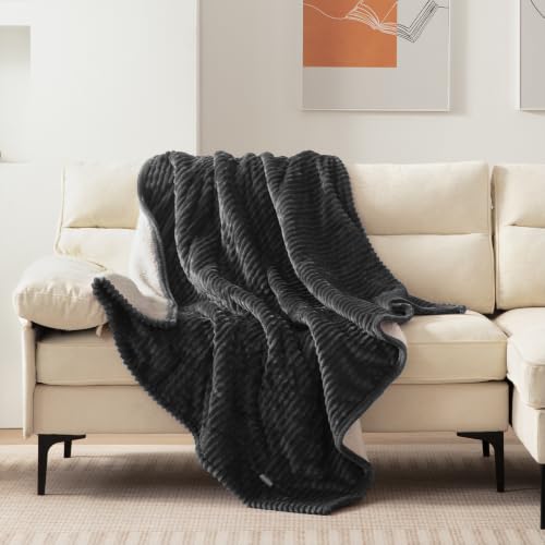 Image of Westinghouse Heated Throw Blanket, Fast Heating Blanket, 50x60 Inch Chacoal | Soft Flannel Sherpa Electric Throw with 6 Heating Levels & 2-10 Hours Auto Shut Off, ETL Certification, Machine Washable