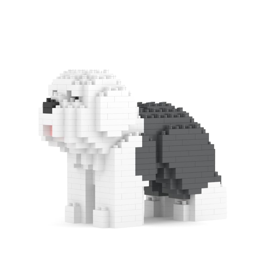 Amazon.com: JEKCA Old English Sheepdog Mini 01S | Mini Dog Plastic