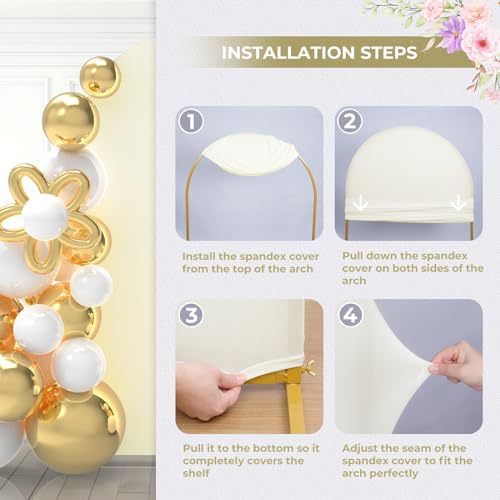 Cobertor Arco de Boda Babenest Ivory, Set de 3 miniatura 4