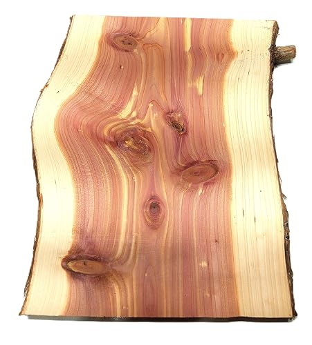 Red Aromatic Cedar Finished PLANED Wood Slab, Natural Live Edge,
