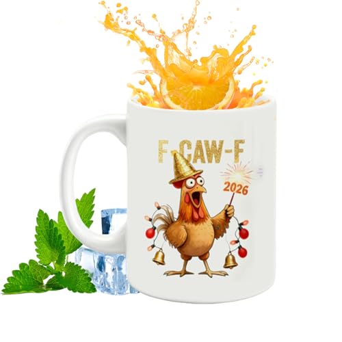 Taza de café con tema de pollo - Taza de cerámica para el desayuno, tazas de café originales | para mujeres, hombres, hogar, trabajo, cumpleaños, fiesta, rutina matinal, fin de semana de ocio