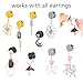 DOEARKO 2PCS Fashion Ear Gauges DIY Ear Plugs 316L Stainless Steel Hypoallergenic Earrings Gauges for Ears Expander Body Jewelry (Silver, 12mm(1/2