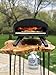 Bertello SimulFIRE Outdoor Pizza Oven Bundle - Wood Fire Portable 12 inch Brick Oven with Gas Burner, Peel, Wood Tray, Cover, & Thermometer - Portable Pizza Maker - As Seen on SHARK TANK