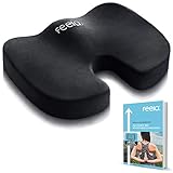 [page_title]-feela.® Orthopädisches Sitzkissen [3 Härtegrade] - Ergonomisches Sitzkissen für Bürostuhl & Co - Wirkt Schmerzreduzierend, Erhöht Sitzkomfort, Fördert Durchblutung und Entlastet das Steißbein (Medium)