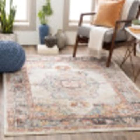 Artistic Weavers Solk Vintage Medallion Area Rug,6'7" x 9',Khaki Cover
