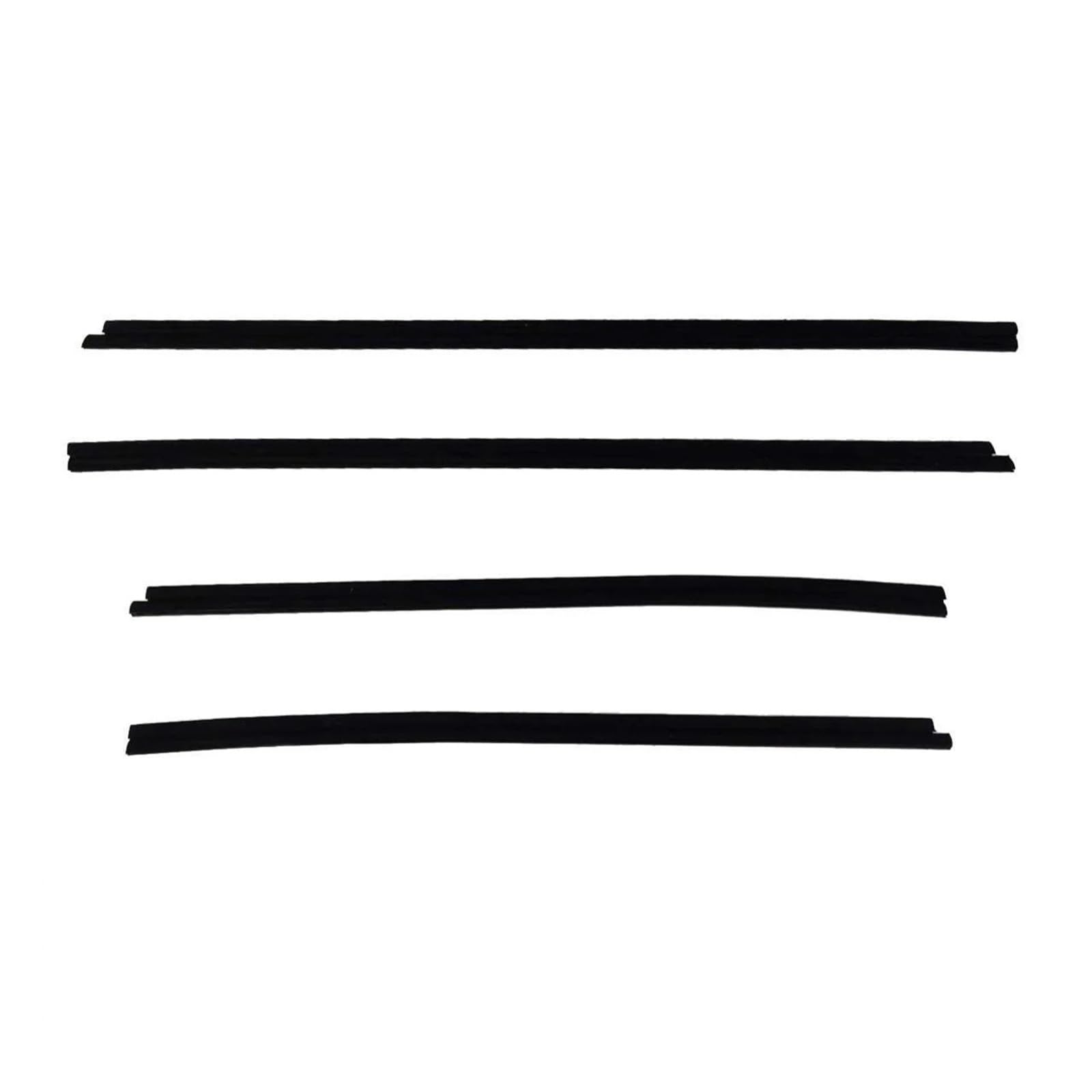 Watjcse One Color 4Pcs Car Window Weatherstrip Inner Black Compatible With Toyota Previa Arc50 Car Weatherstrip Window Moulding Trim