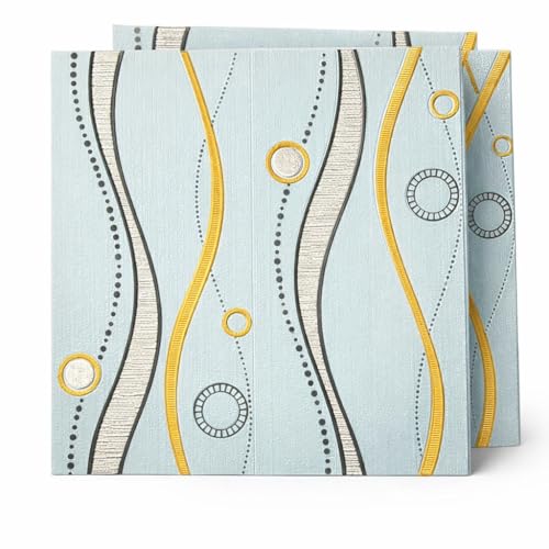 Image of Barebeauty 3D Wall Panel Wallpaper, Self Adhesive PE Foam Brick Sticker, Waterproof Wall Covering for Home Decor, 70 x 70 cm (Pack of 6, 31.62 Sq. Ft. Approx)