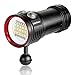 LetonPower Diving Flashlight, L15 10000Lumens Dive Light,100m Underwater Video Light, Scuba Dive Lights, Underwater Flashlight with Type-C Charging for Professional Under Water Sports