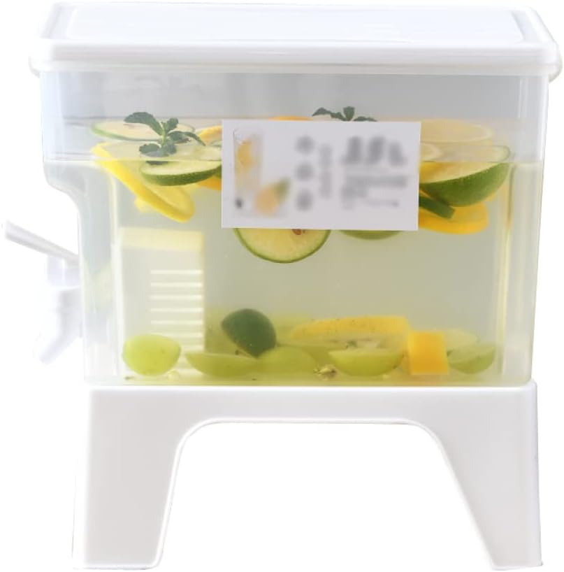ZR98US Drink Dispenser 3.5L Cold Kettle Refrigerator with Faucet Bottle Drinkware Kettle Pot Beverage Dispenser Home Cool Water Jug Bucket Easy Dispensing