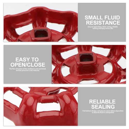 Housoutil Außendekoration Absperrteile 3 Stücke Außen Wasserhahn Runde Rad Griff Schlauch Latz Griff Wasser Zapfen Griff Wasserleitung Armaturen Ersatz Badewannenknöpfe Außenschlauch