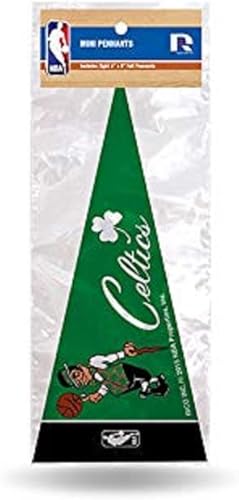 Miniatura 8 de Rico Industries Juego de mini banderines de la NBA de 4 x 9 pulgadas (incluye 8 piezas)