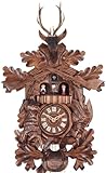  Engstler Coucou mécanique 8 Jours tête de cerf trophée de Chasse 54 cm