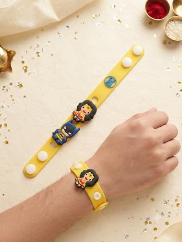 Image of Storio DC Justice League DIY Charms Rakhi | Mix and Match Superheroes | Rakhi for Boys and Girls, Bhaiya, Bhai | Raksha Bandhan Gift
