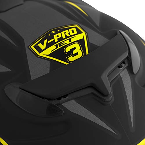 Pro Tork Capacete V-Pro Jet 3 Fosco 60 Preto/Amarelo