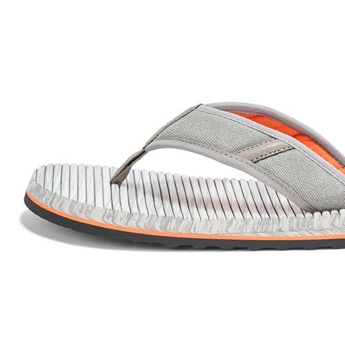 Skechers Men's Tantric-Rafe Thong Sandal, Gry, 13