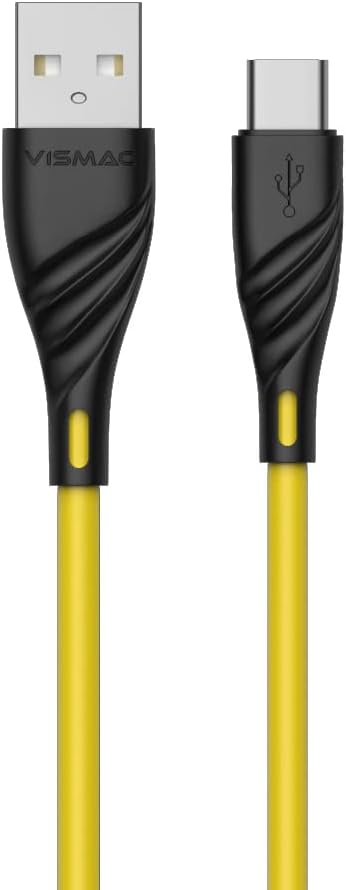 VISMAC Glory Micro Type-C Ultra Flexible TPE Charging & SYNC Cable with High Speed 3.1Amp Charging,Compatible with S-Galaxy S21, Note 20, M12, M52, A13, A23, A53, Mac Book Pro, Hua wei 7,PS5, etc
