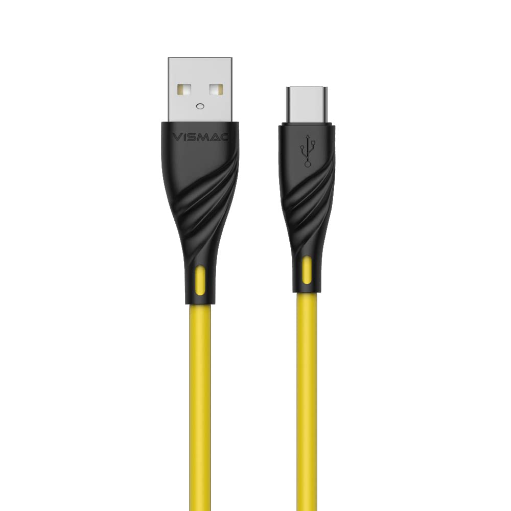 VISMAC Glory Micro Type-C Ultra Flexible TPE Charging & SYNC Cable with High Speed 3.1Amp Charging,Compatible with S-Galaxy S21, Note 20, M12, M52, A13, A23, A53, Mac Book Pro, Hua wei 7,PS5, etc