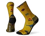 Smartwool Hike Light Bear Camp Print Crew Men's & Women's MAIZE L
