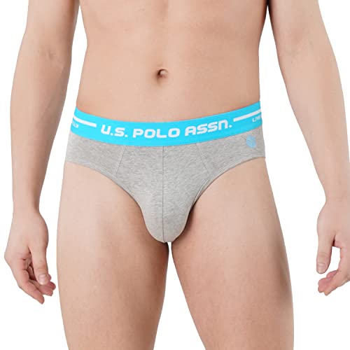 Image of U.S. Polo Assn. Men Logo Waistband Cotton Stretch IYAH Briefs - Pack of 2
