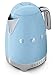 Smeg KLF02PBUS 50's Retro Style Variable Temperature Kettle, Pastel Blue