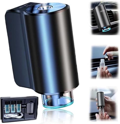 Smart Car Air Freshener With Three Adjustable, Aromatizante para Carro Inteligente Intelligent Car Aroma (Diffuser+3pcs men's)