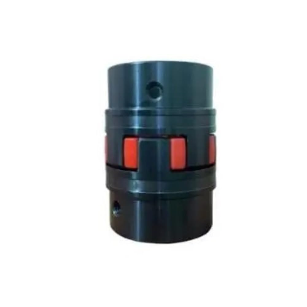 Connettore flessibile 1 pz. Giunto a griffe for albero di accoppiamento con prugna nera Diametro 105 mm Lunghezza 140 mm Foro interno Giunto elastico da 15 mm a 60 mm Prolunga di serraggio(20mm to 30m