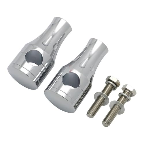 Elevadores de manillar de 25 mm negros para moto Dyna con abrazadera de 1 pulgada