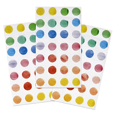 100 Paint Palette Guest Napkins Decorative Hand Towels 3 Ply Disposable Colored Nail Palettes Paper Napkins For Spa Bathroom Powder Room Rainbow Artist Birthday Dinner Towel Party Supplies Decoration #TOP3