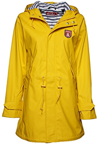 Preisvergleich Produktbild Derbe Travel Friese Striped Damen Regenmantel, yellow / blue striped, Gr. 46