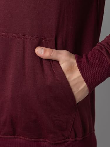 Image of EKOM Hoodies Sweatshirt for Men | Fleece Mens Hooded Sweatshirt | Casual, Lightweight, Fashionable, Trendy, Solid Men's Winter Hoodie