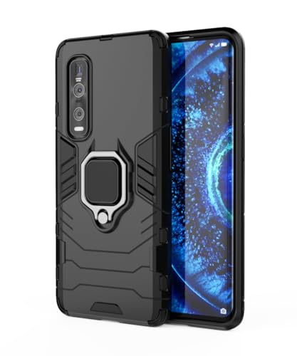 SORAKA Cover per OPPO Find X2 Pro con anello rotante a 360 gradi,Custodia in Silicone Morbido Cover Anti-Impronta Ultrasottile con piastra metallica per Supporto Auto Smartphone Magnetico