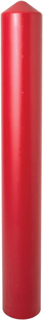 Eagle Bollard Covers for 4 Inch Poles - 56" Tall, Durable Smooth HDPE Plastic - Trimmable Black Bollard Post Sleeve for Parking Lots, Warehouses, and Loading Docks, 1735BLK