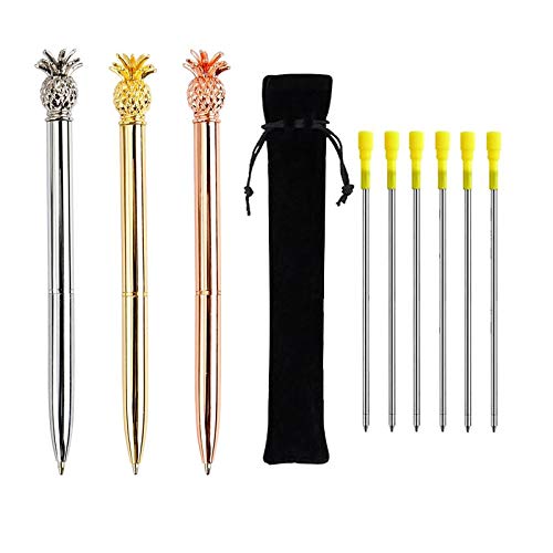 Evneed 3pcs ananas penna a sfera penne a sfera per...