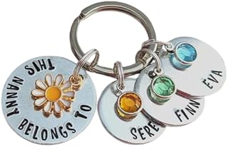 This Nanny Belongs To, Mothers Day Gift, Personalised Gift For Grandma, Nanny Birthday Gift, Mothers Day Keyring, Gift From Grandchildren