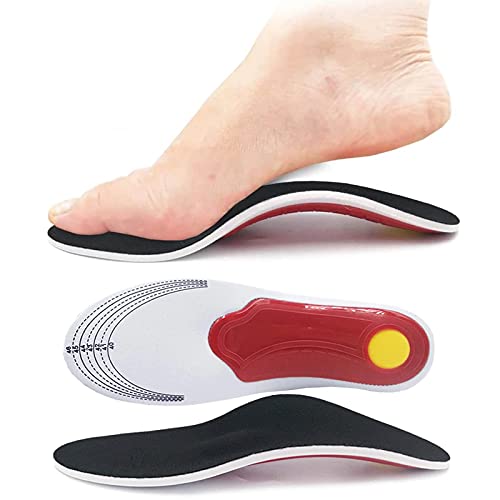 Orthopädische Einlegesohlen Herren Damen,Einlegesohle Senkfuss Sport für Abnehmen Gewichtsverlust Bogenstütze Schuhe Pads Massage Fußpflege Sohle(Size: L(40-46))