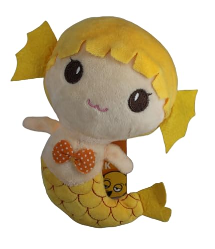 Image of Tickles Mermaid Soft Doll Stuffed Plush Toy for Kids Girls Birthday Gifts (Color: Yellow Size: 20 cm)