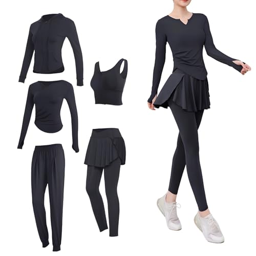 Pantalon d'entraînement à jupe pour fitness et running anti-humidité femme