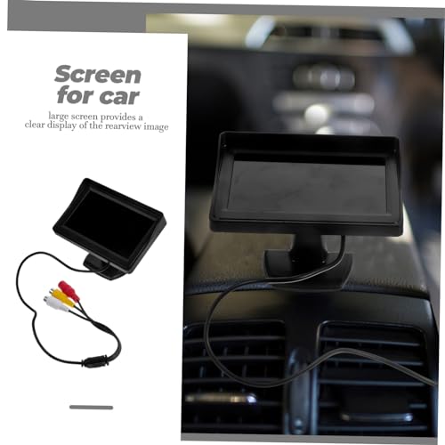 Monitor de cámara anticolisión con pantalla LCD y doble entrada de video 4
