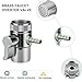 2 PACK Countertop Water Filter Diverter Valve with Barb Connector, Faucet Diverter Adapter for 6mm, 8mm, 9.5mm Tubing or Hose, Compatible with Standard Kitchen Faucets(6mm Barb)