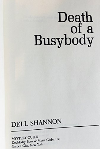 Death of a Busy Body 1568650825 Book Cover