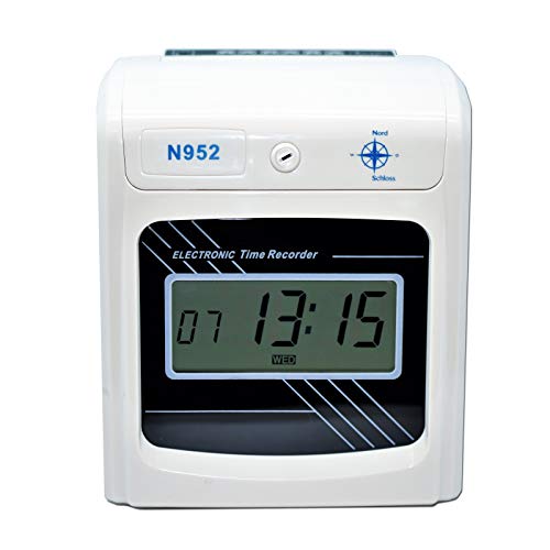 Preisvergleich Produktbild Stempeluhr N952 von Nord Schloss + 50 Stempelkarten + Farbband