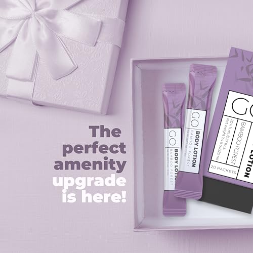 Go Essentials Travel Lotion Packets – Single Use Body and Hand Lotion for Hydrated Skin and Travel Size Toiletries - Bulk Travel Size Lotion Packets