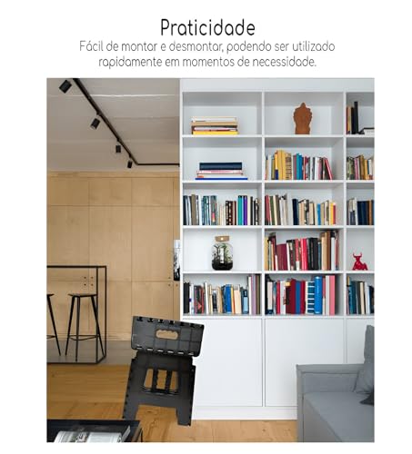 Banqueta Plástica Dobrável Resistente Retrátil Ideal para Crianças e Adultos Camping Praia e Uso Res