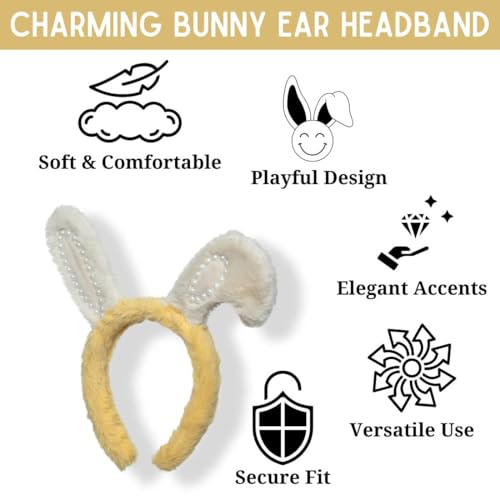 Image of Radhu & Kabby Kids Hairband | Soft Plush Headband for Kids with Fun Animal Figure | Hair Accessory for Girls