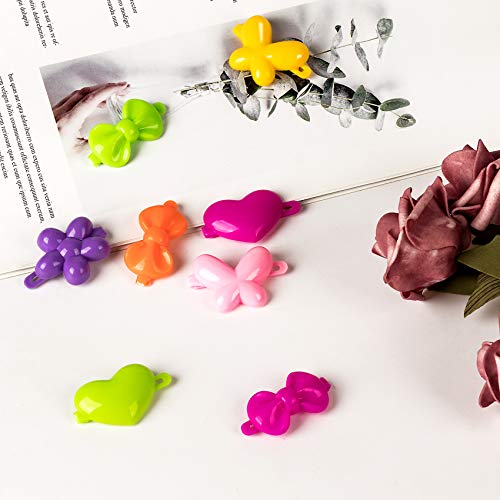 Oiiki 50 Pcs Girls Plastic Hair Barrettes thumb #4