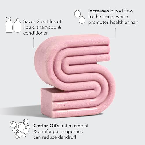 Kitsch Shampoo Bar Castor Oil, Solid Bar Shampoo for Hydration Strengthening and Moisturizing - Image 2
