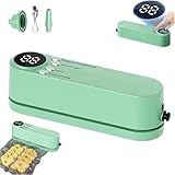 Mini sellador al vacío – inalámbrico recargable 3 en 1 de mano para conservación de alimentos con bolsas reutilizables