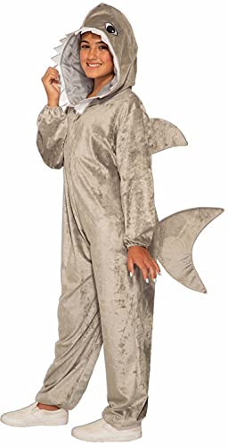 Disfraz infantil de tiburón gris talla mediana miniatura 2