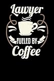 lawyer fueled by coffee: blank 6x9 journal with coffee themed stationary